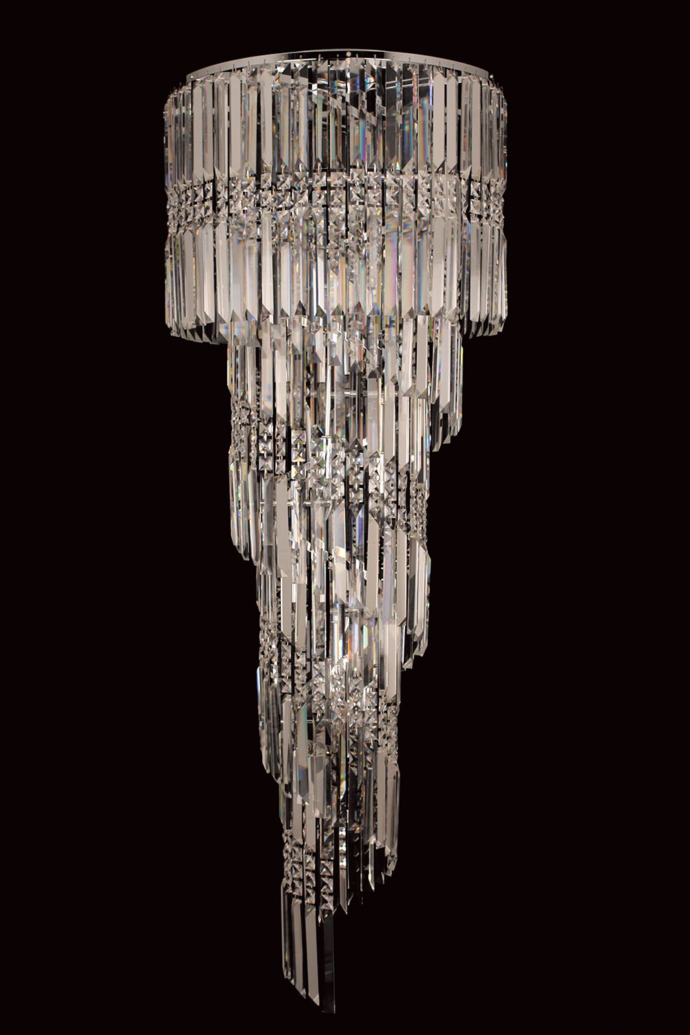 Impex Lighting Toronto 9-Light Clear Crystal Chrome Chandelier