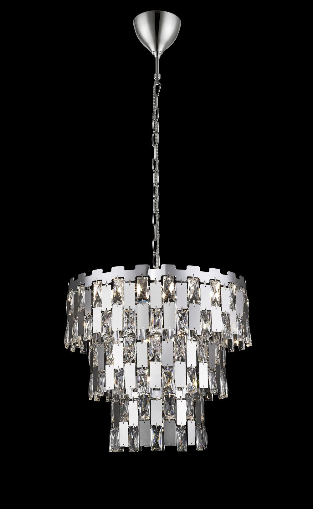 Impex Lighting Alma 9-Light Crystal Chrome Chandelier
