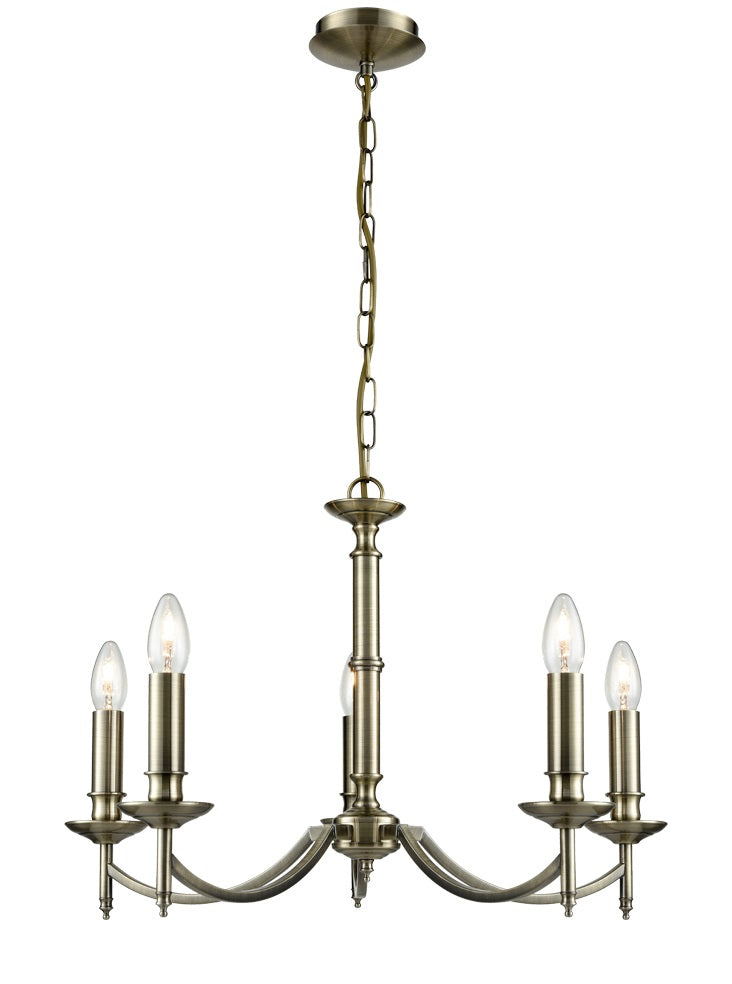 Franklite Petrushka 5-Light Bronze Candle Chandelier