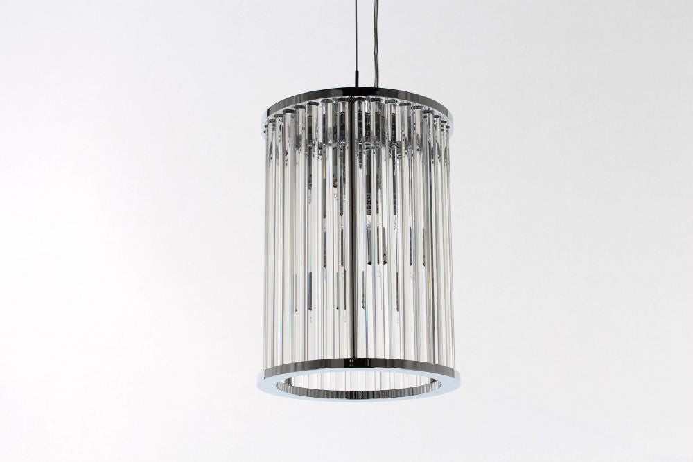 Impex Lighting Oklahoma 4-Light Chrome Lantern Chandelier