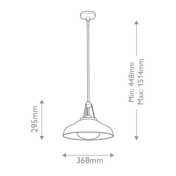 Alora Palmetto 1-Light Polished Brass Modern Pendant Chandelier