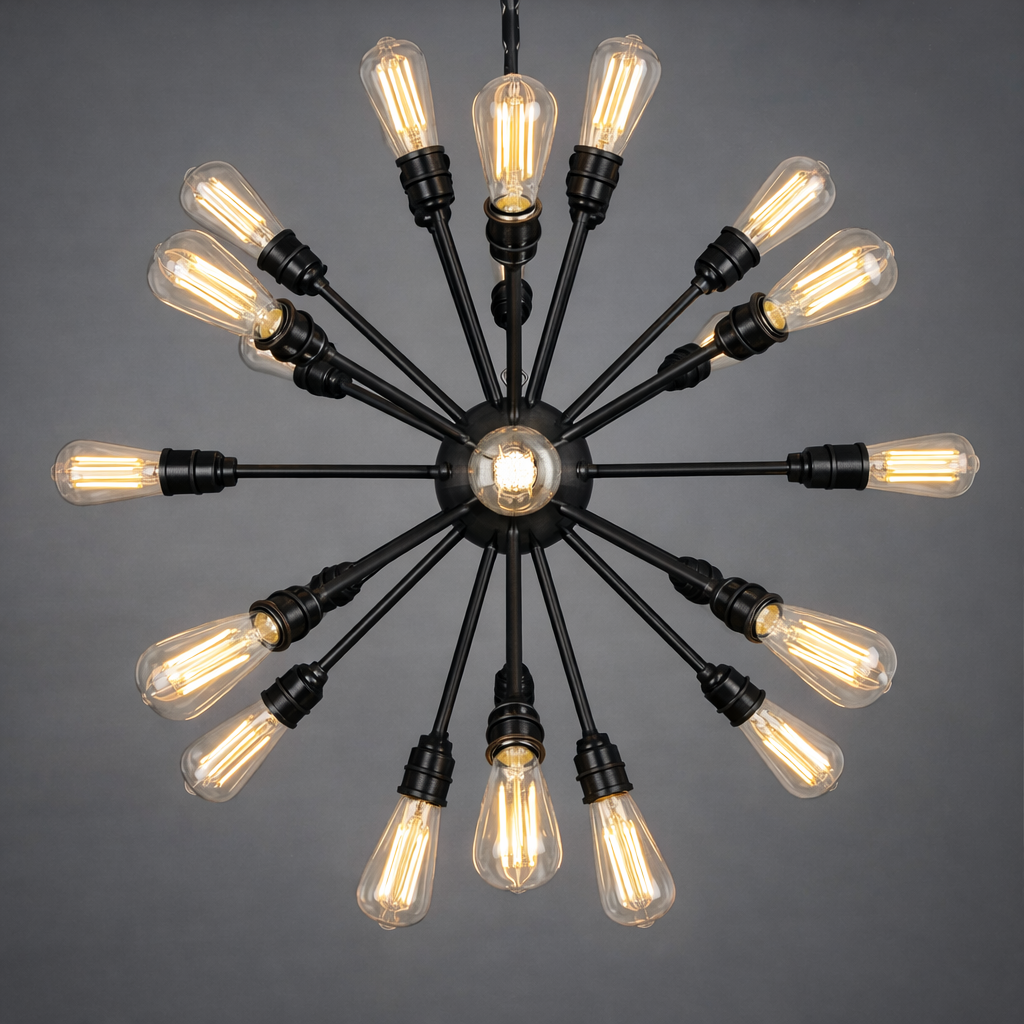 Mullan Lighting Sapporo 29-Light Brass Sputnik Chandelier