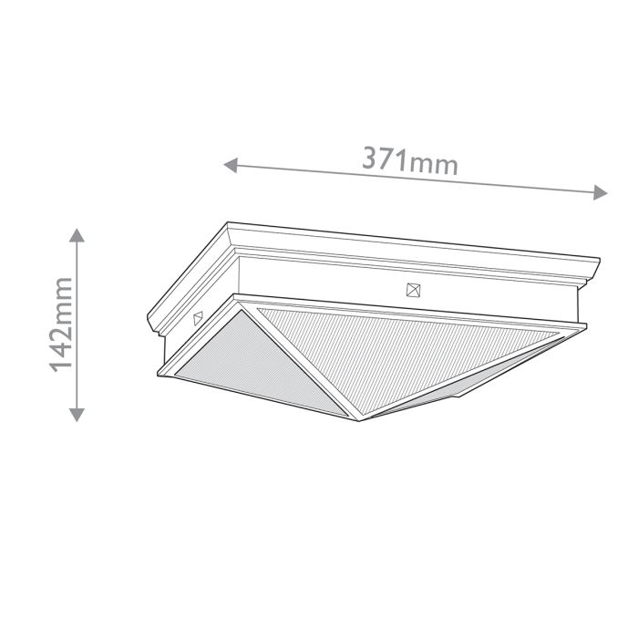 Alora Cairo 2-Light Urban Bronze Flush Mount Chandelier
