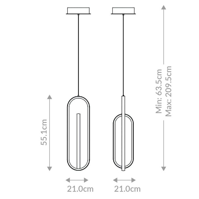 Eurofase Demark 1-Light Matte Gold Modern Pendant Chandelier
