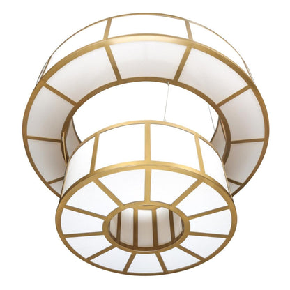 Mullan Lighting Santa Fe 24-Light Powder-Coated Bronze Large Two Ring Chandelier