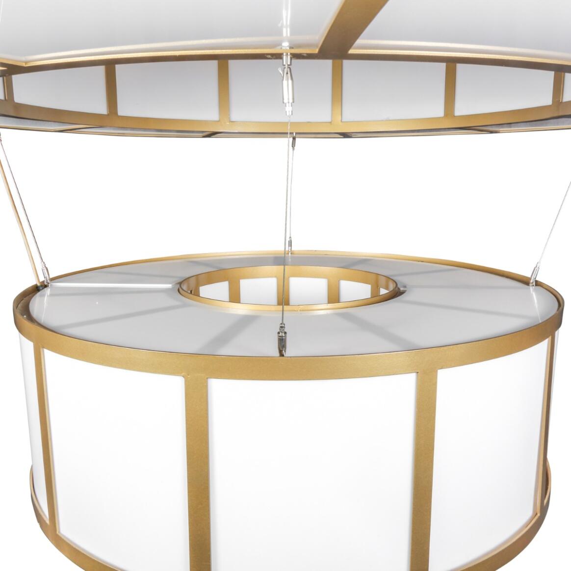 Mullan Lighting Santa Fe 24-Light Powder-Coated Bronze Large Two Ring Chandelier