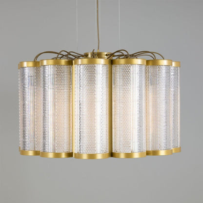 Mullan Lighting Ashford 20-Light Neo-Victorian Powder-Coated Finish Drum Chandelier