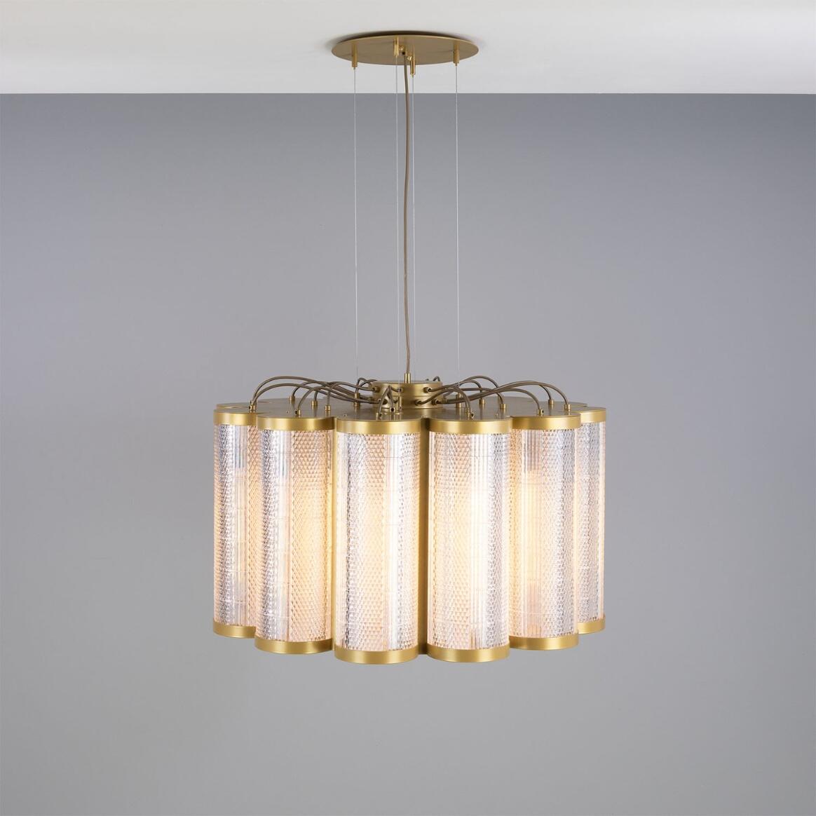 Mullan Lighting Ashford 20-Light Neo-Victorian Powder-Coated Finish Drum Chandelier