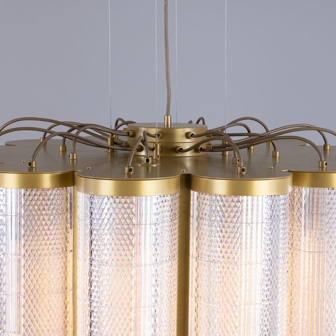 Mullan Lighting Ashford 20-Light Neo-Victorian Powder-Coated Finish Drum Chandelier