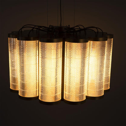 Mullan Lighting Ashford 20-Light Neo-Victorian Powder-Coated Finish Drum Chandelier