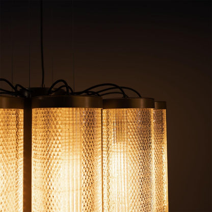 Mullan Lighting Ashford 20-Light Neo-Victorian Powder-Coated Finish Drum Chandelier