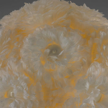 Mullan Lighting Foz 33-Light Teddy Cloud Powder-Coated White Modern Chandelier