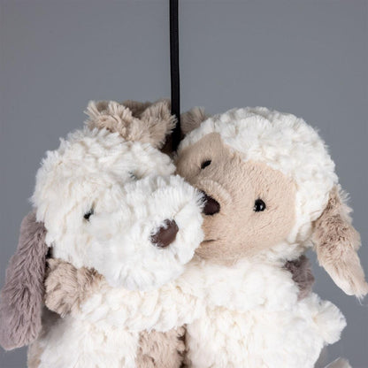 Mullan Lighting Foz 1-Light Teddy Cloud Powder-Coated White Modern Pendant Chandelier