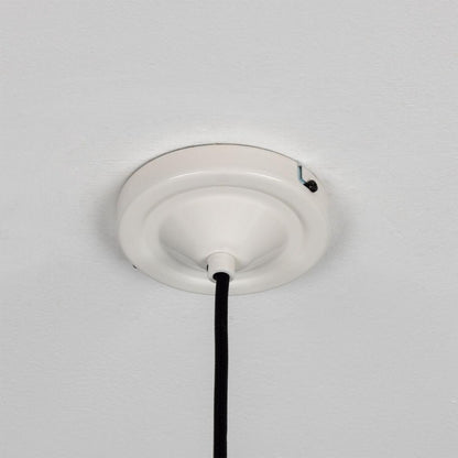 Mullan Lighting Foz 1-Light Teddy Cloud Powder-Coated White Modern Pendant Chandelier