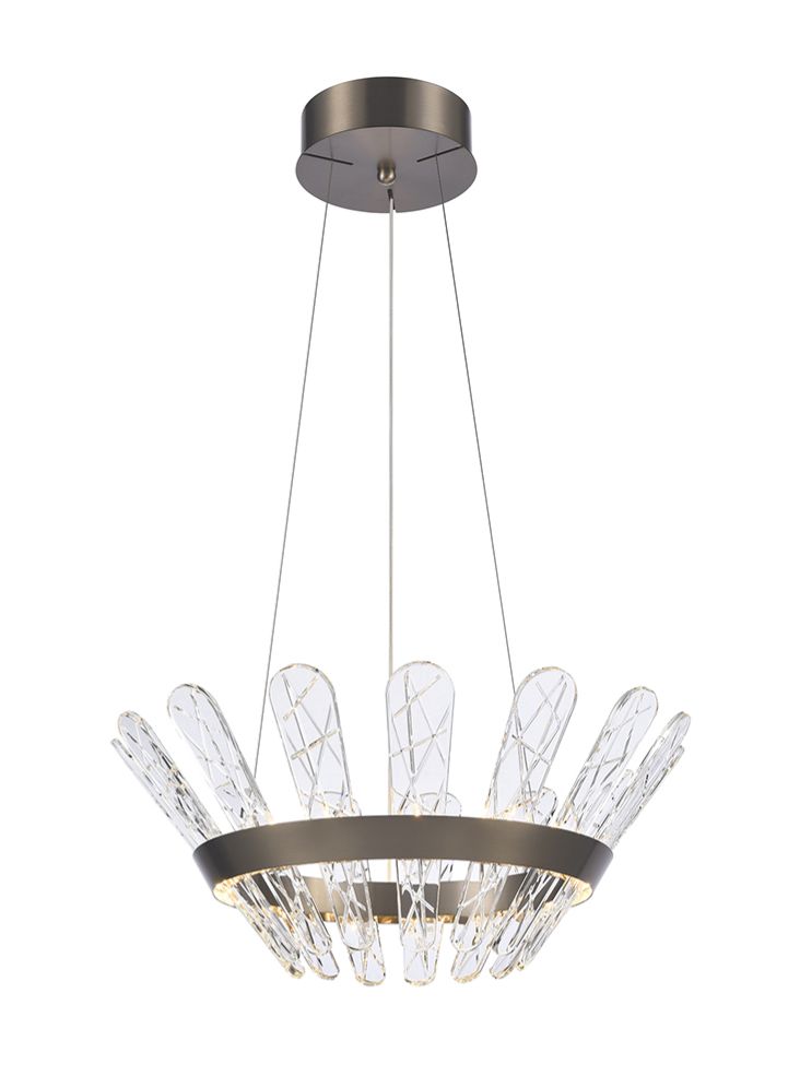 Franklite Beatrice 550mm Bronze LED Crystal Chandelier