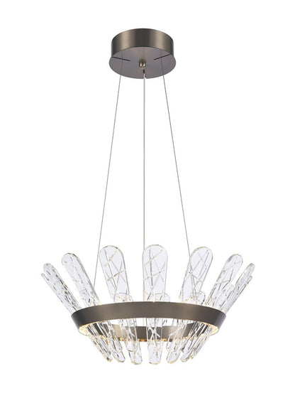 Franklite Beatrice 550mm Bronze LED Crystal Chandelier