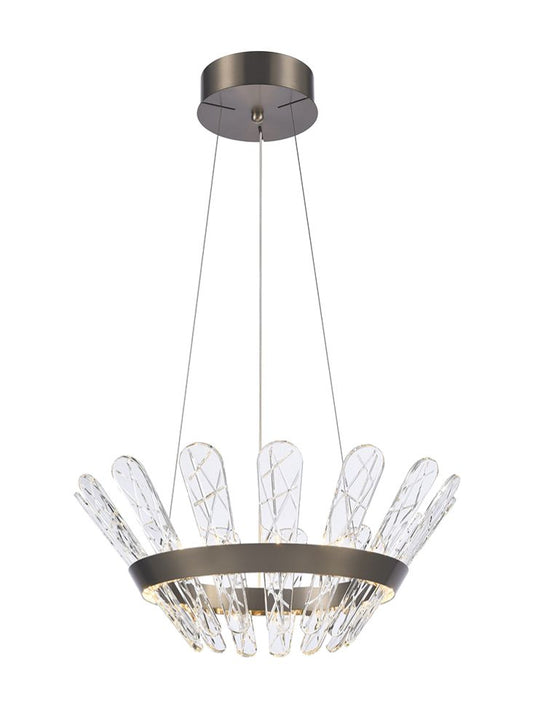 Franklite Beatrice 550mm Bronze LED Crystal Chandelier