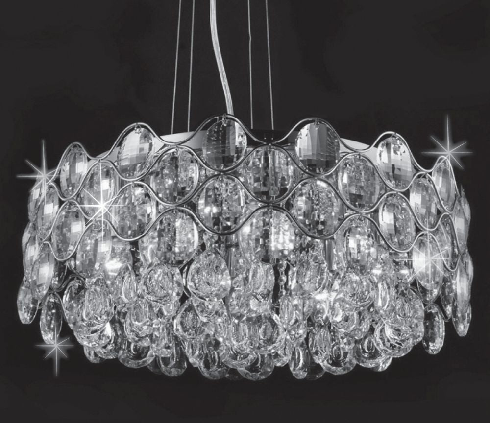 Impex Lighting Raina 8-Light Crystal Chrome Chandelier