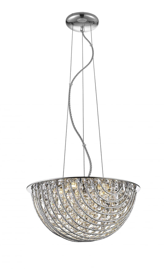 Impex Lighting Millie 6-Light Crystal Chrome Chandelier