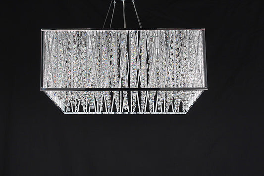 Impex Lighting Melenki 5-Light Chrome Crystal Hanging Chandelier