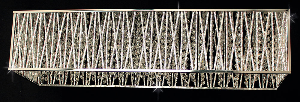 Impex Lighting Melenki 8-Light Chrome Crystal Hanging Chandelier