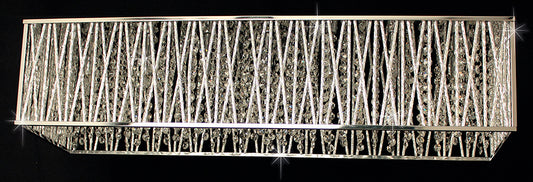 Impex Lighting Melenki 8-Light Chrome Crystal Hanging Chandelier