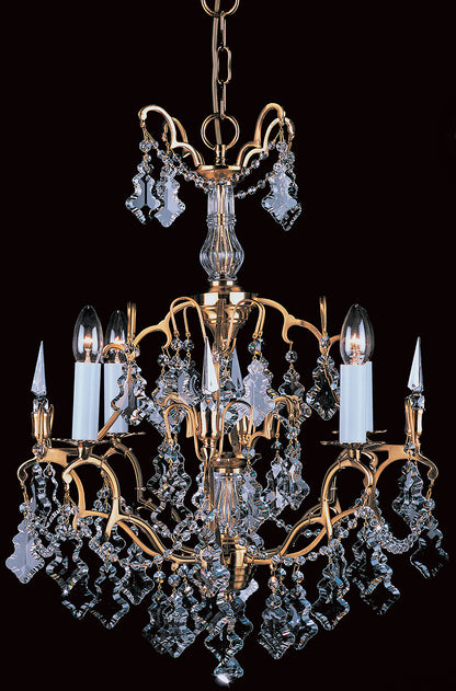 Impex Lighting Montmartre 4-Light French Gold Candle Chandelier