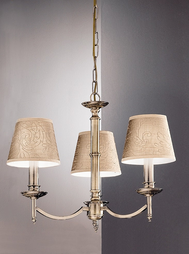Franklite Petrushka 3-Light Bronze Candle Chandelier