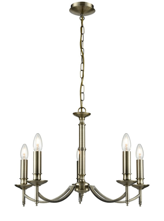 Franklite Petrushka 5-Light Bronze Candle Chandelier
