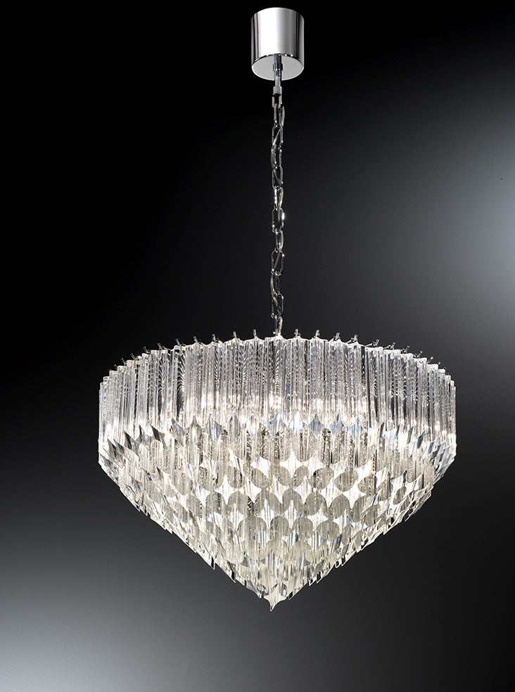 Franklite Valentina 6-Light Chrome Crystal Chandelier