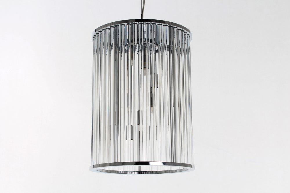 Impex Lighting Oklahoma 6-Light Chrome Lantern Chandelier