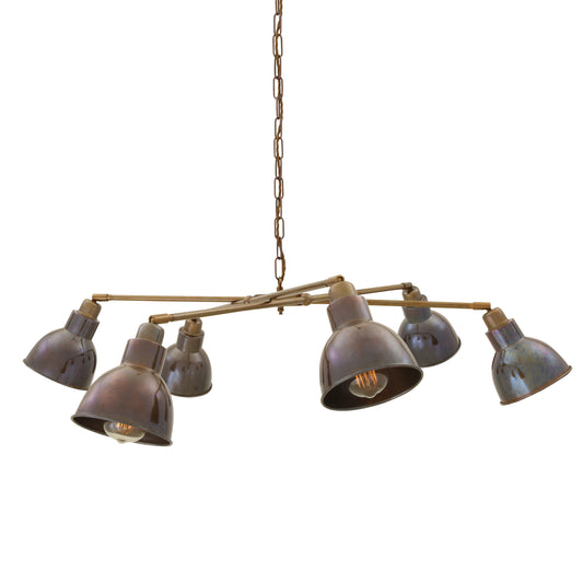Mullan Lighting Bridgetown 6-Light Modern Brass Chandelier