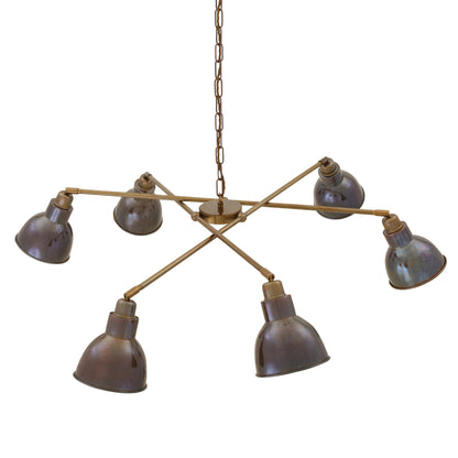 Mullan Lighting Bridgetown 6-Light Modern Brass Chandelier