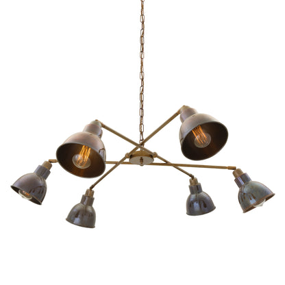 Mullan Lighting Bridgetown 6-Light Modern Brass Chandelier