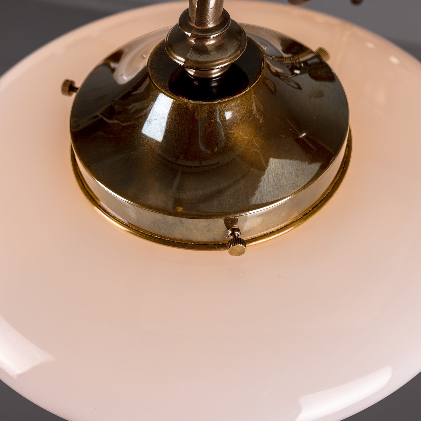 Mullan Lighting Clones 5-Light Schoolhouse Brass Chandelier