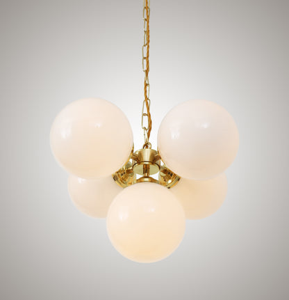 Mullan Lighting Yaoundé 5-Light Brass Globe Chandelier
