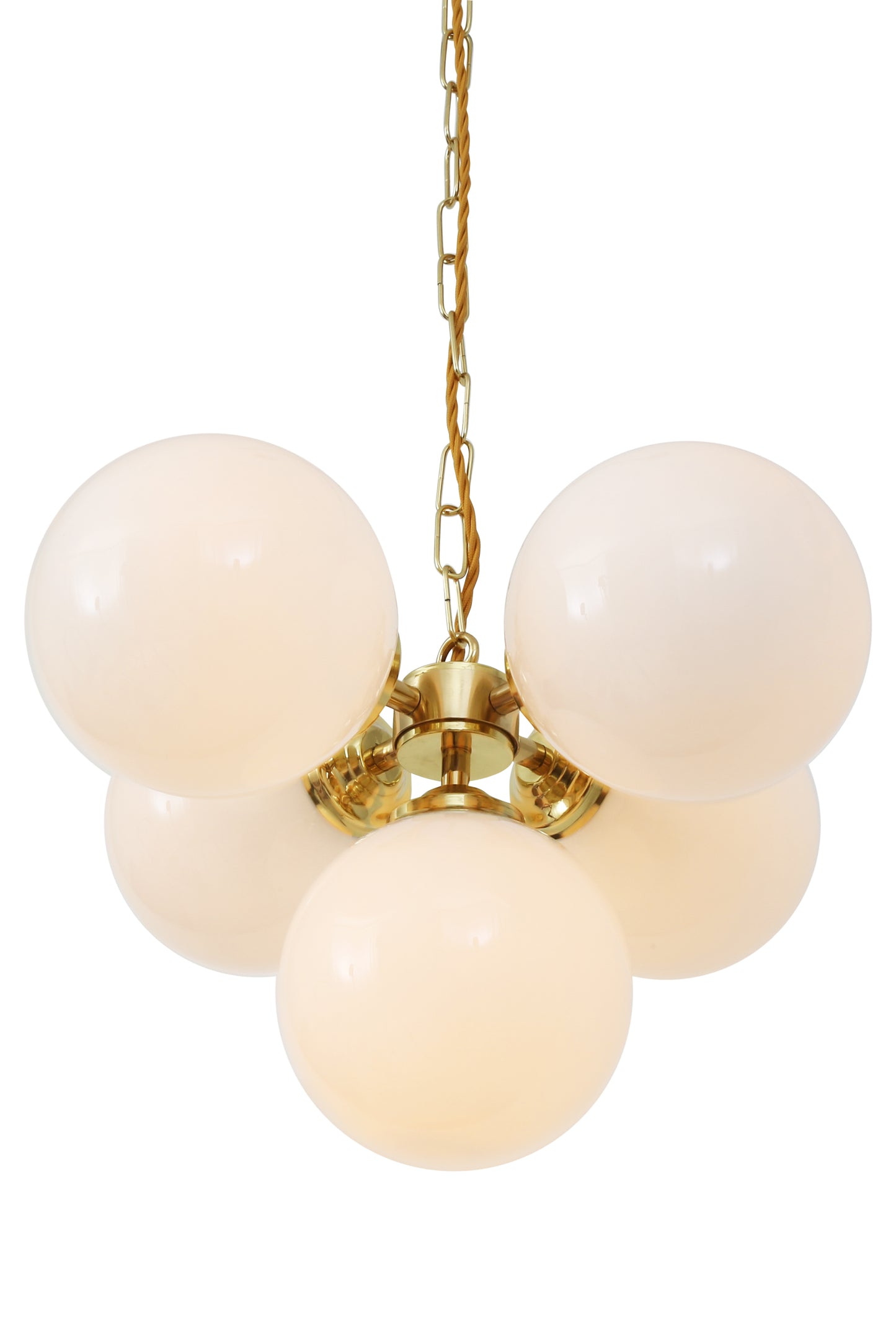 Mullan Lighting Yaoundé 5-Light Brass Globe Chandelier