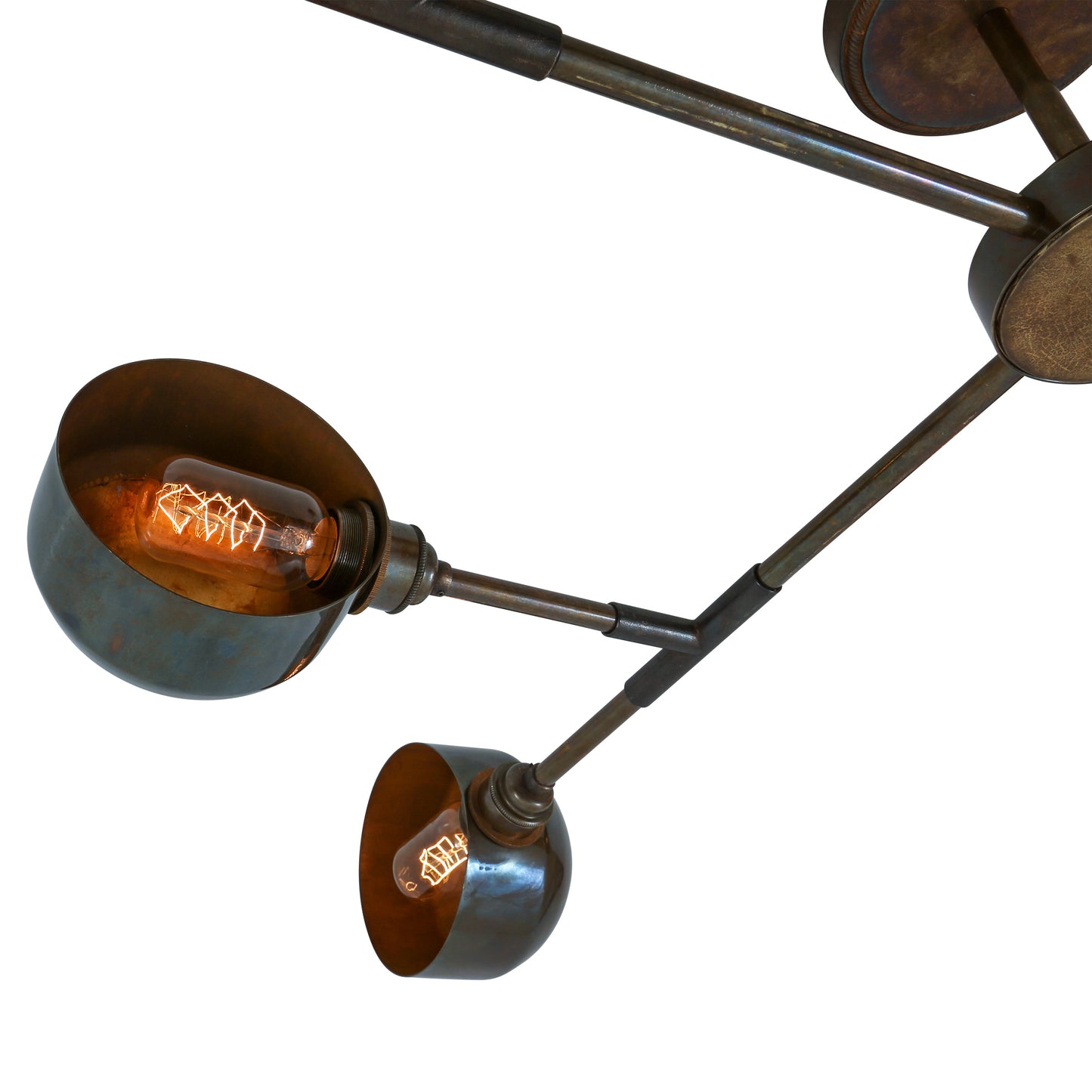 Mullan Lighting Santa Anita 8-Light Industrial Flush Chandelier