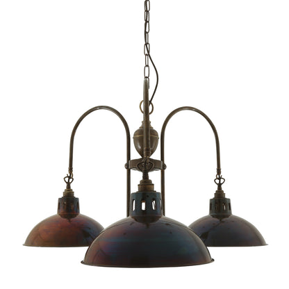 Mullan Lighting Goiania 3-Light Brass Chandelier
