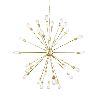Mullan Lighting Nagano 29-Light Brass Sputnik Chandelier