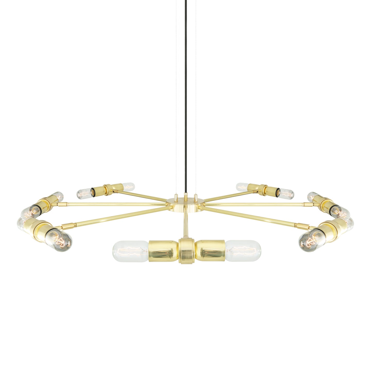 Mullan Lighting Kendu 16-Light Adjustable Brass Chandelier