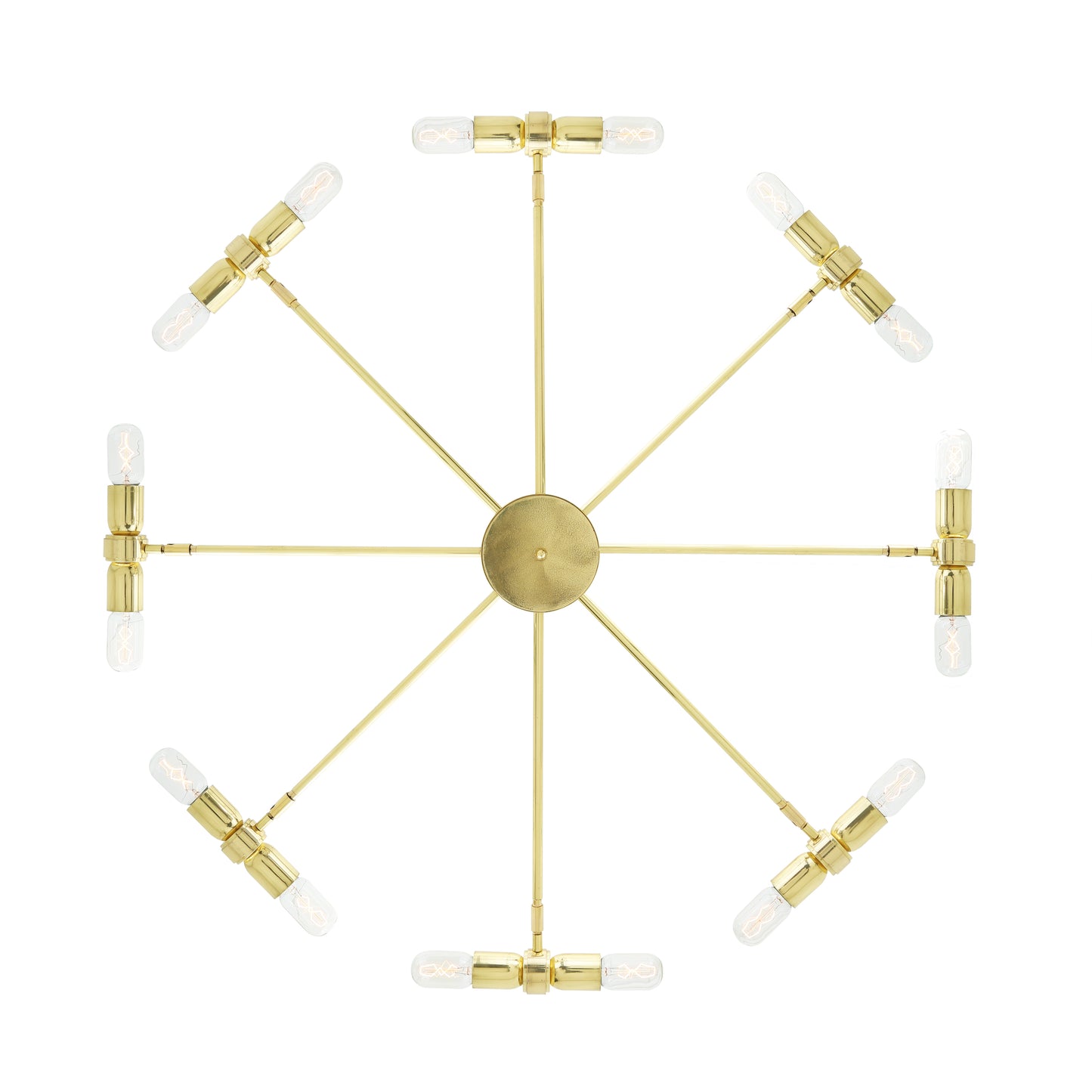 Mullan Lighting Kendu 16-Light Adjustable Brass Chandelier