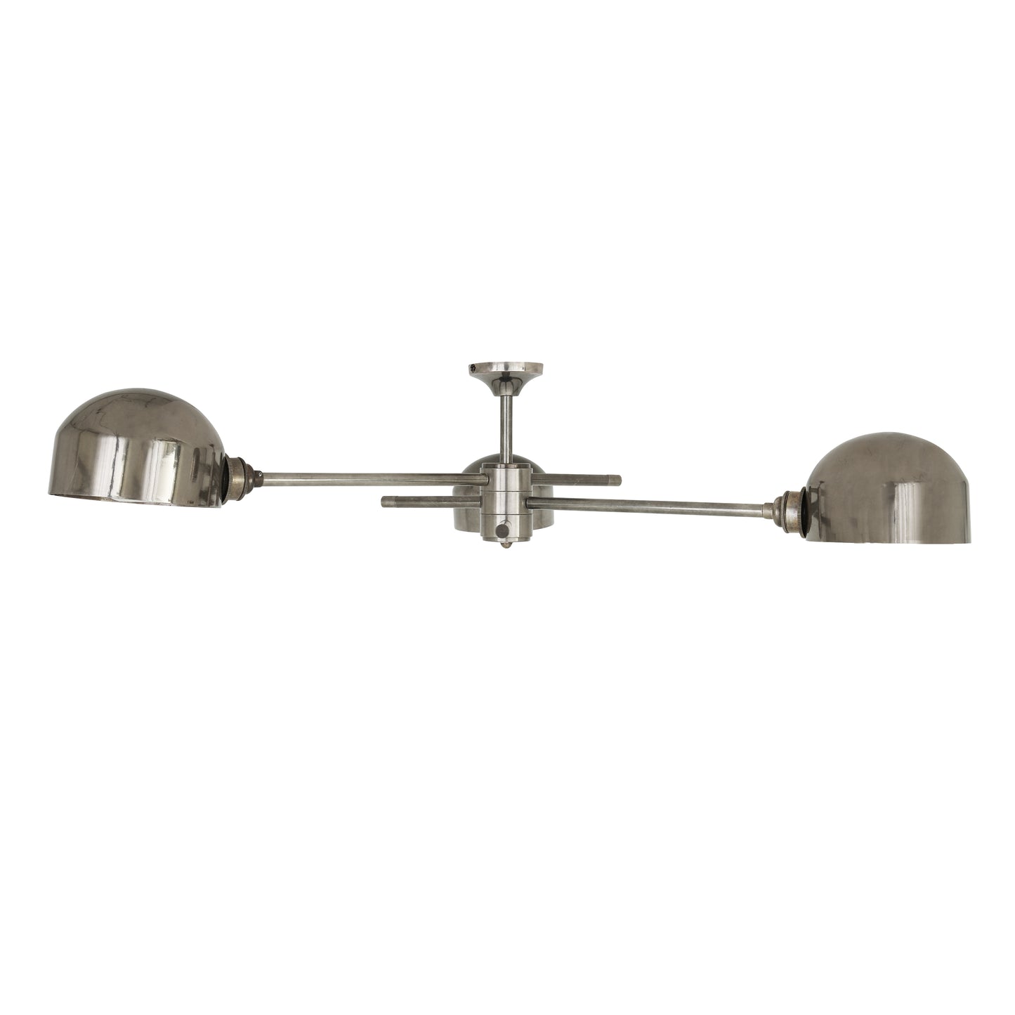 Mullan Lighting San Jose 3-Light Flush Brass Chandelier