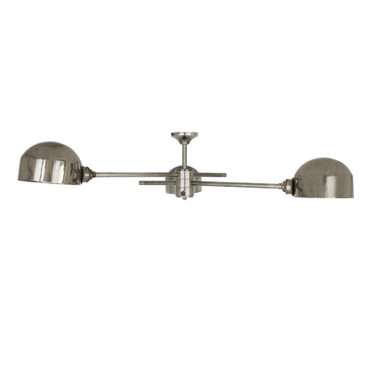 Mullan Lighting San Jose 3-Light Flush Brass Chandelier