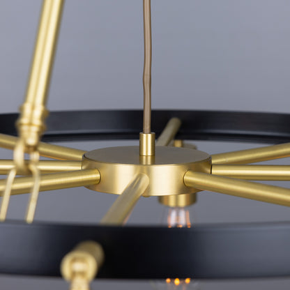 Mullan Lighting Duleek 8-Light Brass Chandelier