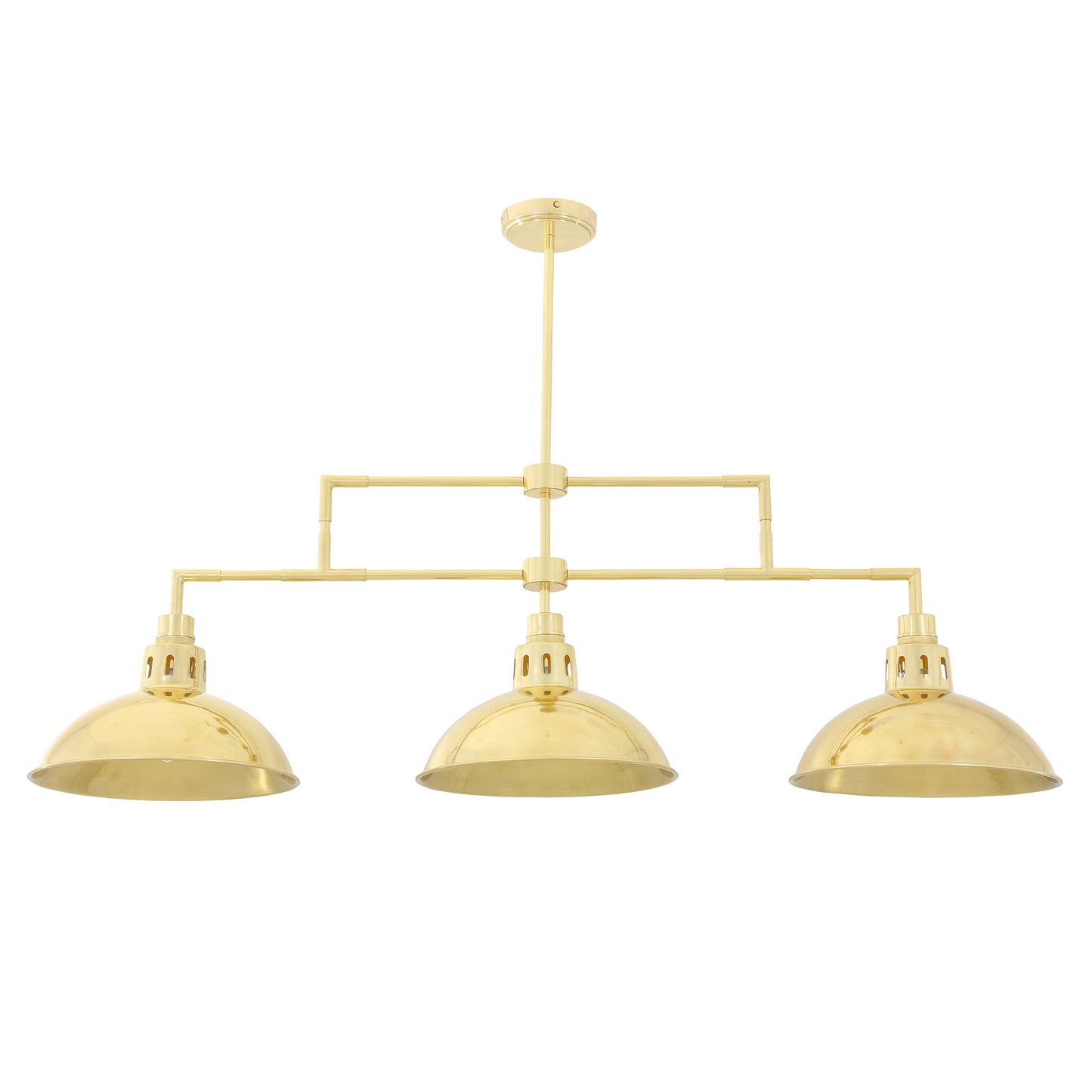 Mullan Lighting Georgia 3-Light Brass Island Chandelier