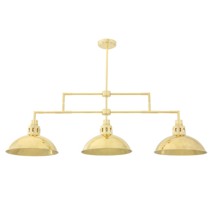Mullan Lighting Georgia 3-Light Brass Island Chandelier