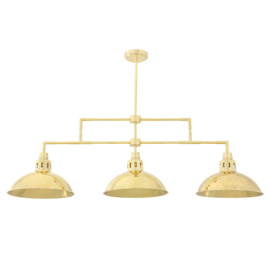 Mullan Lighting Georgia 3-Light Brass Island Chandelier