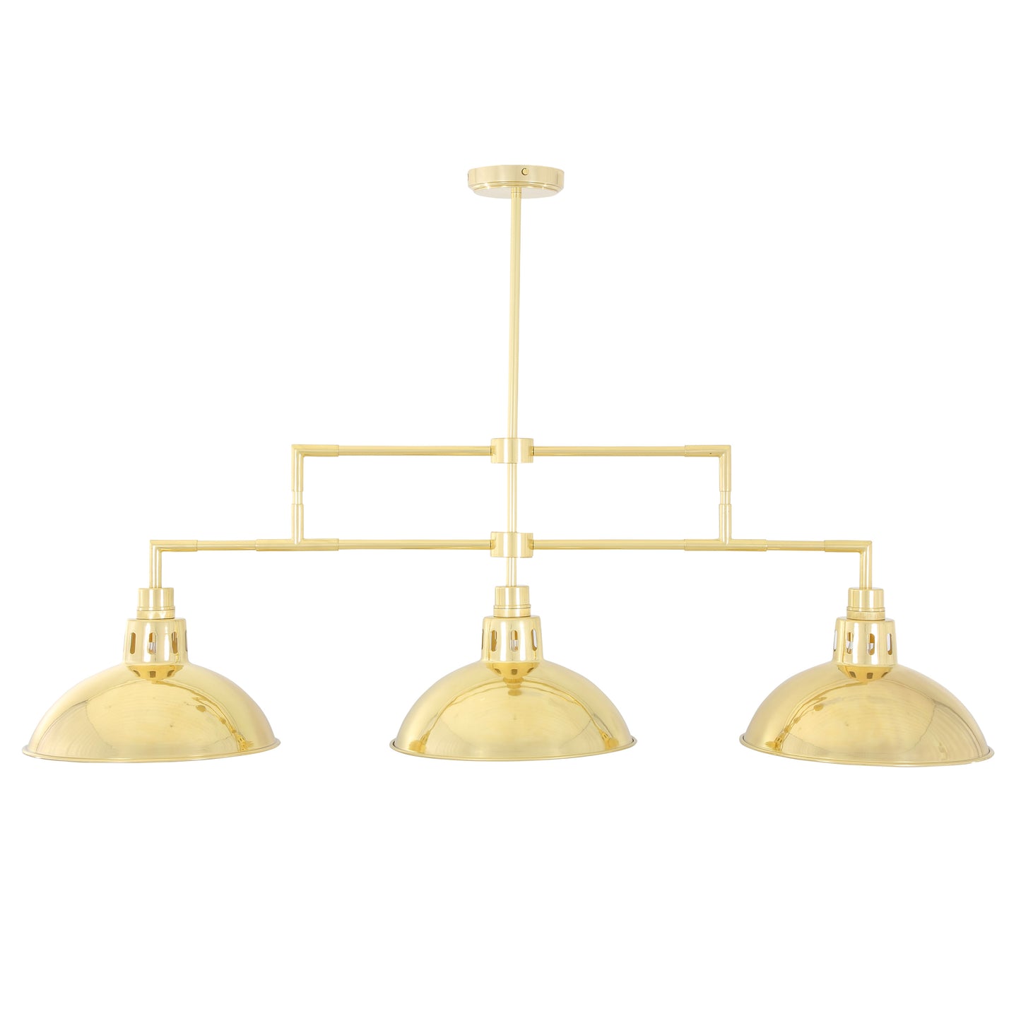 Mullan Lighting Georgia 3-Light Brass Island Chandelier