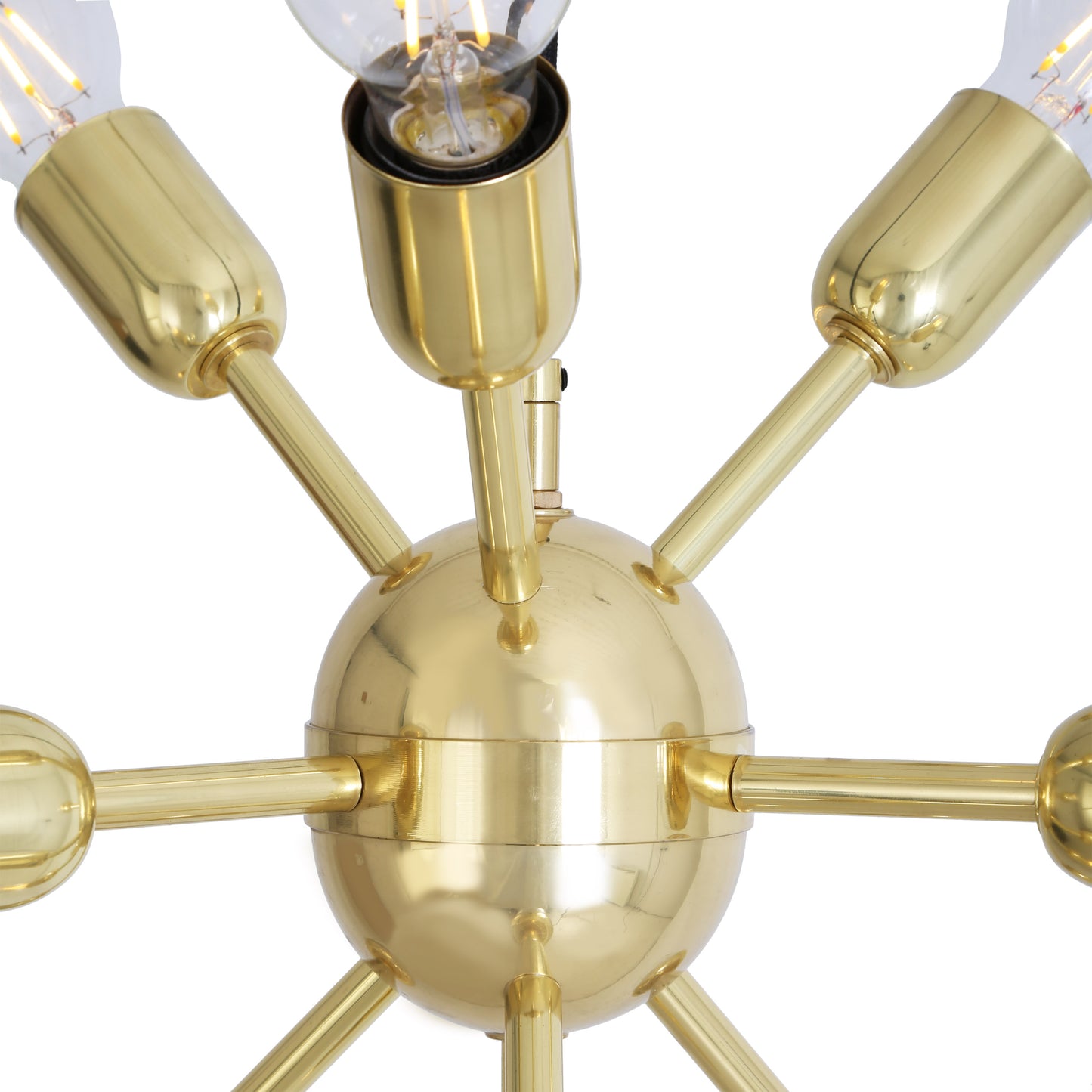 Mullan Lighting Glenties 10-Light Brass Sputnik Chandelier